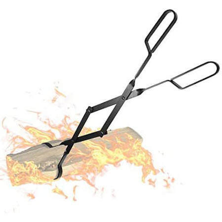Amagabeli Fireplace Log Tongs