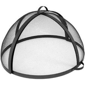 Sunnydaze Easy-Opening Fire Pit Spark Screen Cover Accessory