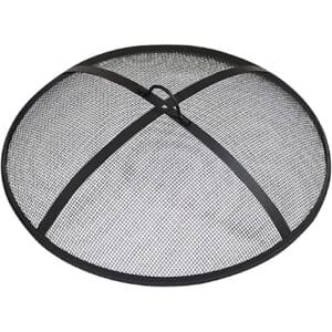 Sunnydaze Outdoor Fire Pit Spark Screen Cover Guard Accessory