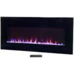 Northwest (Black Electric Fireplace-Wall Mounted with LED Fire and Ice Flame
