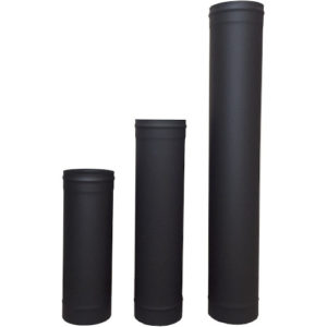 Rockford Chimney Supply Single Wall Black Stove Pipe
